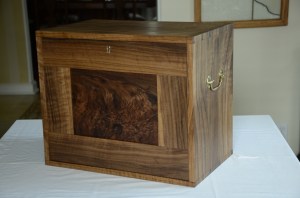 The front with keyhole escutcheon...a 'soft' finish